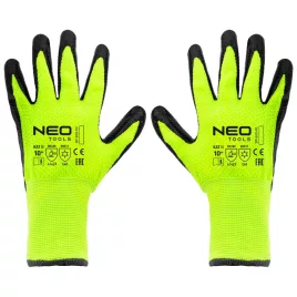   NEO TOOLS Munkakesztyű, hőszigetelt, latex bevonatú akril anyag, 4142X, 10" 97-613-10
