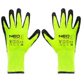   NEO TOOLS Munkakesztyű, hőszigetelt, latex bevonatú akril anyag, 4142X, 9" 97-613-9