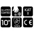 NEO TOOLS Munkakesztyű, AquaWinter, hőszigetelt, vízálló, dupla latex bevonatú poliészter, 10 97-614-10