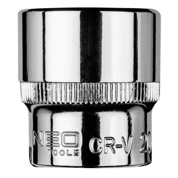 NEO TOOLS Dugókulcs 20mm, 3/8", hatlapú 25 év garanciával 08-180