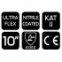 NEO TOOLS Munkakesztyű, Ultraflex, nylon-spandex, polimetilnitril (hab) bevonattal, 4131X, 10 97-622-10