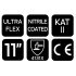 NEO TOOLS Munkakesztyű, Ultraflex, nylon-spandex, polimetilnitril (hab) bevonattal, 4131X, 11 97-622-11