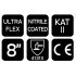 NEO TOOLS Munkakesztyű, Ultraflex, nylon-spandex, polimetilnitril (hab) bevonattal, 4131X, 8 97-622-8
