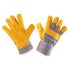 NEO TOOLS Munkakesztyű, sárga hasított marhabőr, 4243X, 10,5" 97-650