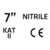 VERTO Kertész kesztyű, nitril bevonat, virágmintás, 4131X, 7", légáteresztő felsőrész 97H140