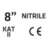 VERTO Kertész kesztyű, nitril bevonat, virágmintás, 4131X, 8", légáteresztő felsőrész 97H141