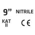 VERTO Kertész kesztyű, nitril bevonat, virágmintás, 4131X, 9", légáteresztő felsőrész 97H142