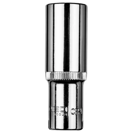   NEO TOOLS Dugókulcs 16mm, 3/8", hosszú hatlapú 25 év garanciával 08-191
