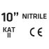 VERTO Kertész kesztyű, nitril bevonat, 4131X, 10", légáteresztő felsőrész 97H153