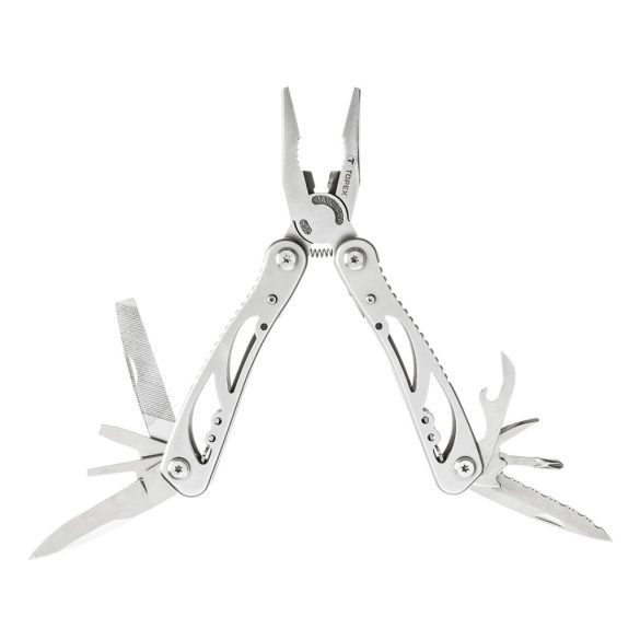 TOPEX Multifunkciós szerszám, 9 funkció, silver, súly 222 g, nyitva/összecsukva: 165mm/105mm 98Z058