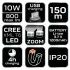 NEO TOOLS Fejlámpa + zseblámpa 2az1-ben, tölthető USB 800lum CREExML-T6 LED, 10W 99-026