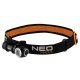 NEO TOOLS Fejlámpa + zseblámpa 2az1-ben, tölthető 600lum USB magnetic charging CREExPG3 LED, 6W 99-027