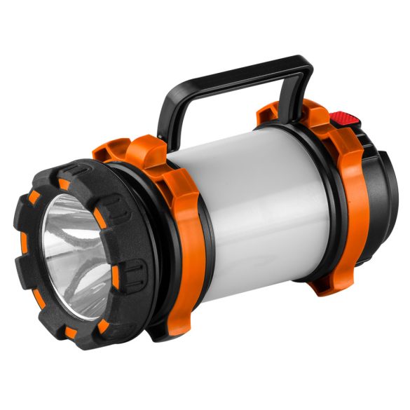 NEO TOOLS Kempinglámpa, tölthető, 3 funkciós, 800lum, CREE T6 + SMD LED, powerbank funkció, 10W 99-031