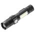 NEO TOOLS Zseblámpa, tölthető, 2 funkciós, USB, 800lum CREE T6 LED, 10W 99-033