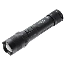   NEO TOOLS Zseblámpa tölthető, USB, 1000lum, OSRAM P9 LED, 10W 99-035