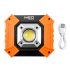 NEO TOOLS Reflektor, talpas, elemes 3xAA, COB LED 750lum, powerbank funkció, 10W 99-038