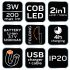 NEO TOOLS Akkus műhely-vizsgálólámpa, tölthető, 200lum COB LED, 3W 99-041