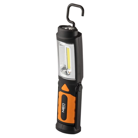 NEO TOOLS Műhelylámpa, elemes 3xAA, 300 lum COB led, 2az1-ben 99-042