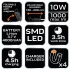 NEO TOOLS Akkus műhely-vizsgálólámpa motortérbe, tölthető, SMD LED, 1000lum, 10W 99-048
