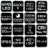 NEO TOOLS Reflektor 230V/100W, 8000lum, SMD led 2 év garanciával 99-054