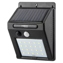   NEO TOOLS Napelemes fali reflektor 20 SMD LED 200lum, mozgásérzékelő 99-055