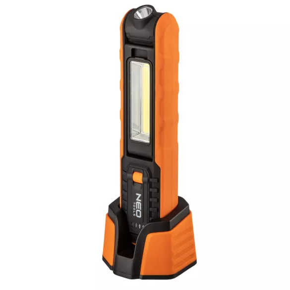 NEO TOOLS Akkus műhely-vizsgálólámpa, tölthető, 500lum COB LED 99-065