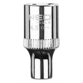   NEO TOOLS Dugókulcs 4.5mm, 1/4", 6 pontos, SUPERLOCK 25 év garanciával 08-221