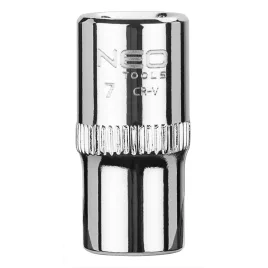   NEO TOOLS Dugókulcs 7mm, 1/4", 6 pontos, SUPERLOCK 25 év garanciával 08-225