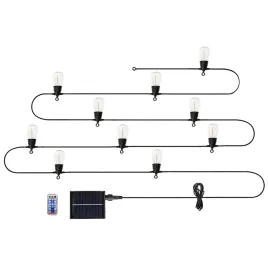   NEO TOOLS Kerti fényfűzér, napelemes, 6,5m, 10db led, távirányító 99-116