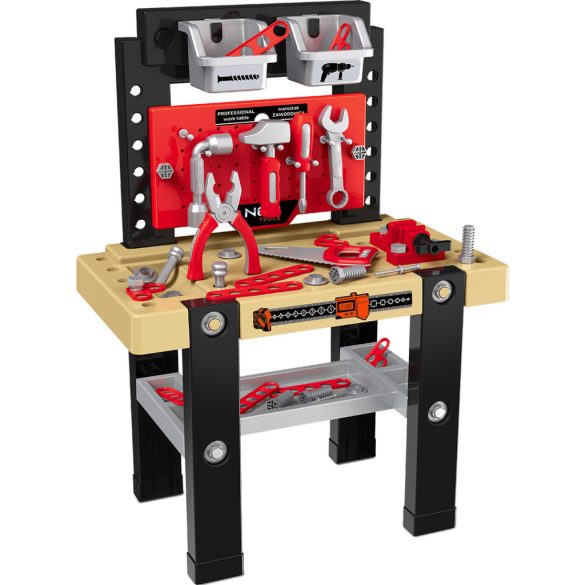 NEO TOOLS Mini műhely gyerekeknek, műanyag szerszámokkal, 50x27x68cm GD010