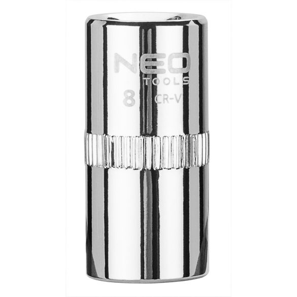 NEO TOOLS Dugókulcs 8mm, 1/4", 6 pontos, SUPERLOCK 25 év garanciával 08-226