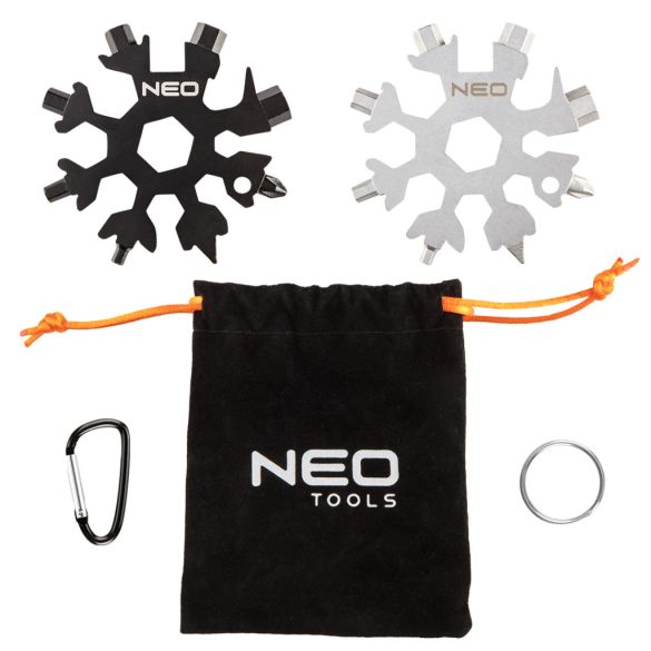 NEO TOOLS Multifunkciós szerszám hópehely 19az1-ben, 2db GD015