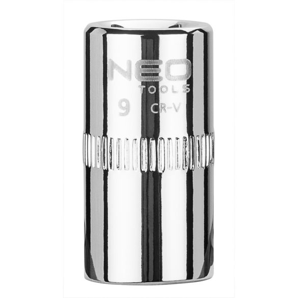 NEO TOOLS Dugókulcs 9mm, 1/4", 6 pontos, SUPERLOCK 25 év garanciával 08-227