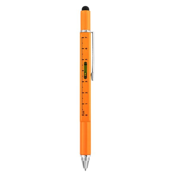 NEO TOOLS Fém golyóstoll, 5az1-ben, mérőléc, golyóstoll, vízmérték, érintőceruza, csavarhúzó GD024