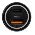 NEO TOOLS Autós USB adapter,12-24V, USB-A, USB-C csatlakozókkal GD036