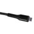 NEO TOOLS USB töltőkábel, 3az 1ben, 1.2m, USB-A bemenet, USB-C, Lightning, Micro USB kimenetek GD038