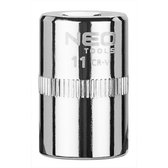 NEO TOOLS Dugókulcs 11mm, 1/4", 6 pontos, SUPERLOCK 25 év garanciával 08-229