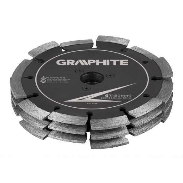GRAPHITE VÁGÓKORONG FALHORONYMARÓHOZ, 3 TÁRCSÁS, 150MM 59G371-HEZ K111786