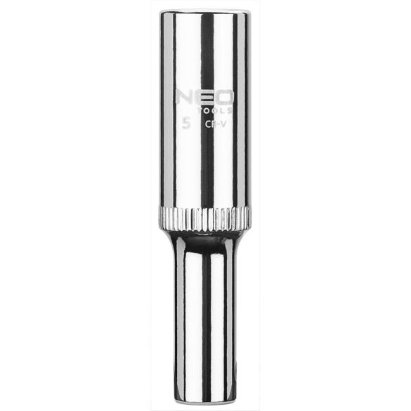 NEO TOOLS Dugókulcs 5mm, 1/4", hosszú, 6 pontos, SUPERLOCK 25 év garanciával 08-237