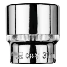   NEO TOOLS Dugókulcs 31mm, 1/2", hatlapú 25 év garanciával 08-431