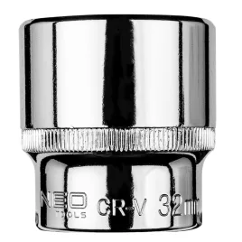   NEO TOOLS Dugókulcs 32mm, 1/2", hatlapú 25 év garanciával 08-432