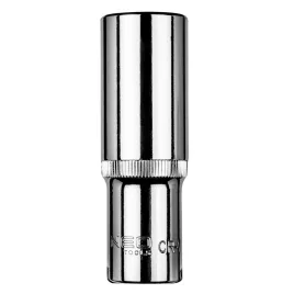   NEO TOOLS Dugókulcs 19mm, 1/2", hosszú hatlapú 25 év garanciával 08-469