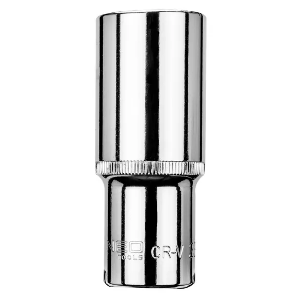 NEO TOOLS Dugókulcs 23mm, 1/2", hosszú hatlapú 25 év garanciával 08-473