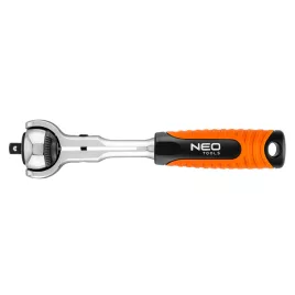   NEO TOOLS Racsnis kulcs 1/4", forgófejes 360°, 72 fog 25 év garanciával 08-540