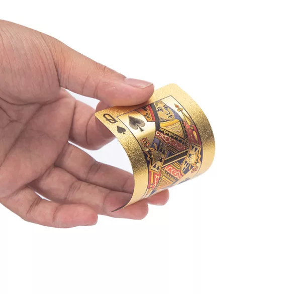 24 karátos arany bevonatú póker kártyapakli