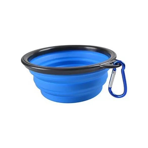 Latex hordozható etető és itató tál kutyáknak (350ML)