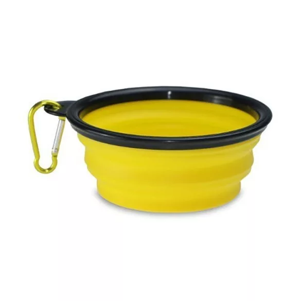 Latex hordozható etető és itató tál kutyáknak (350ML)
