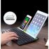 Univerzális kétcsatornás bluetooth billentyűzet telefon- és tablettartóval