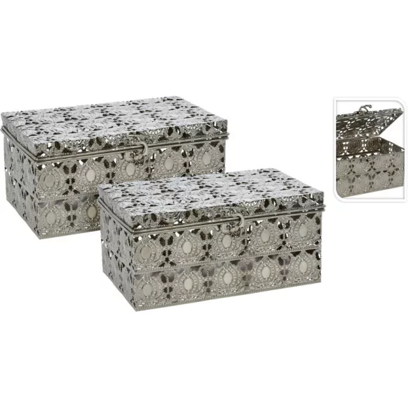 Fém ékszerdoboz szett