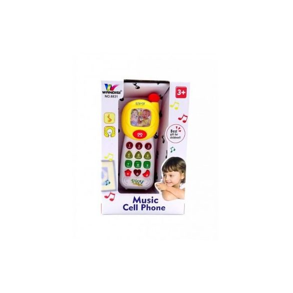 Zenélő gyermek játéktelefon